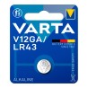 Micro pila de boton alkaline lr43 - v12ga 1,5v (blister 1 unid.) ø11,6x4,2mm