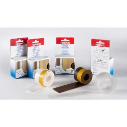 Bajo puerta adhesivo en pvc expandido 38 mm x 100 cm blanco