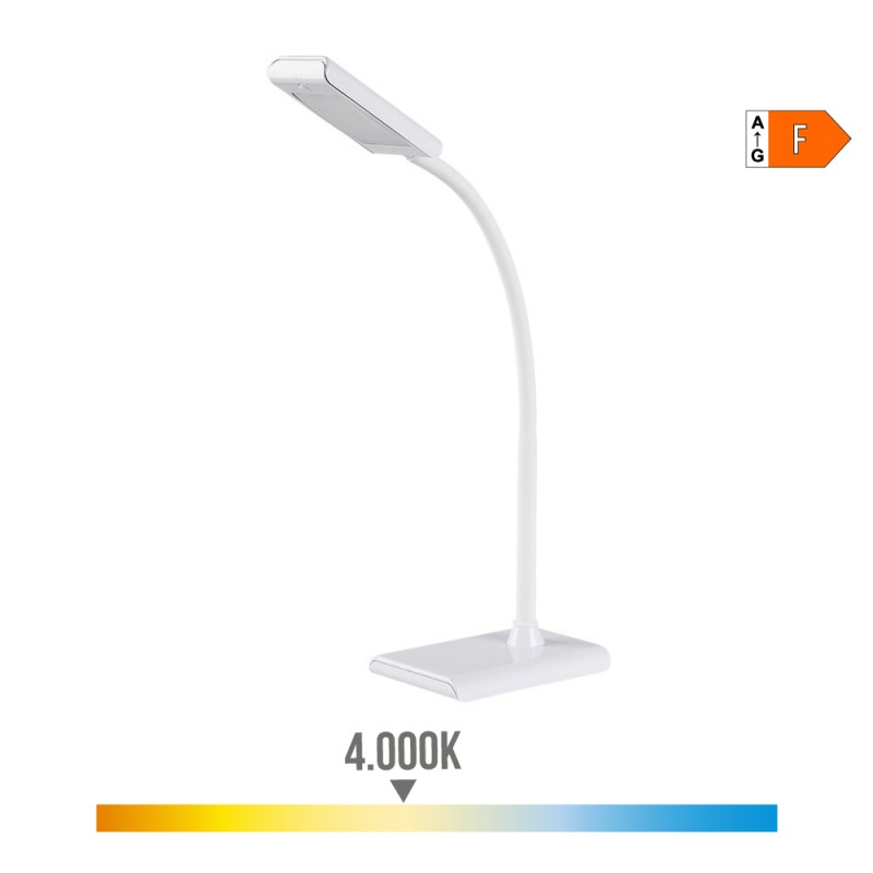 Flexo led 7 w 400 lm 4000 k color blanco 13 x 9 x 33 cm