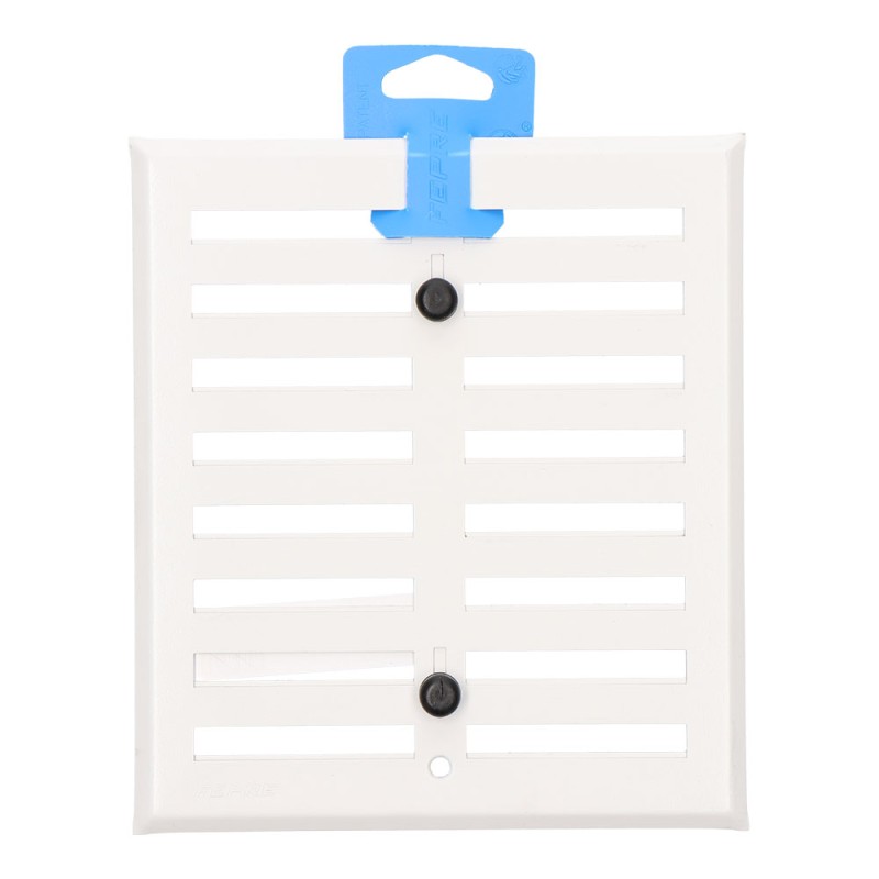 Rejilla regulable. aluminio 0.8 blanco 170x190mm