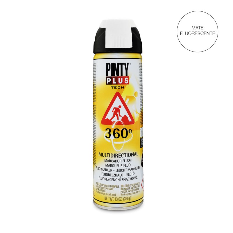 Pintura en spray tech 650 cc marcador 360° blanco t101