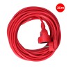 Prolongador con 1 toma 2p+t, 16a 250v~ 25 m de cable h05vv-f 3g1,5mm, rojo