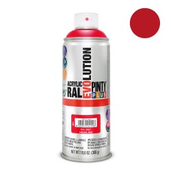 Pintura acrílica spray evolution 520 cc ral 3001 signal red 300 g