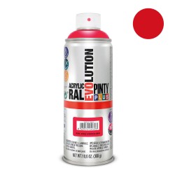 Pintura acrílica spray evolution 520 cc ral 2002 vermilion 300 g