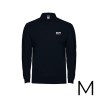 Polo negro manga larga talla-m 65% poliéster 35% algodon