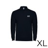 Polo negro manga larga talla-xl 65% poliéster 35%algodon