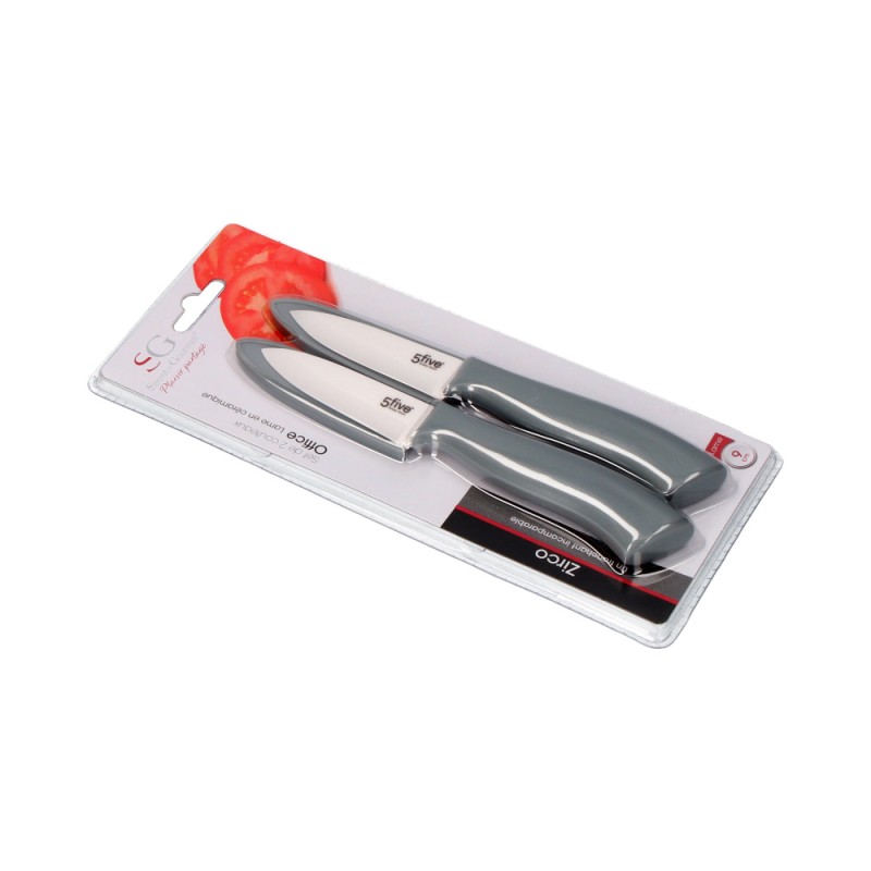Cuchillo ceramico 18 cm, 2 uds