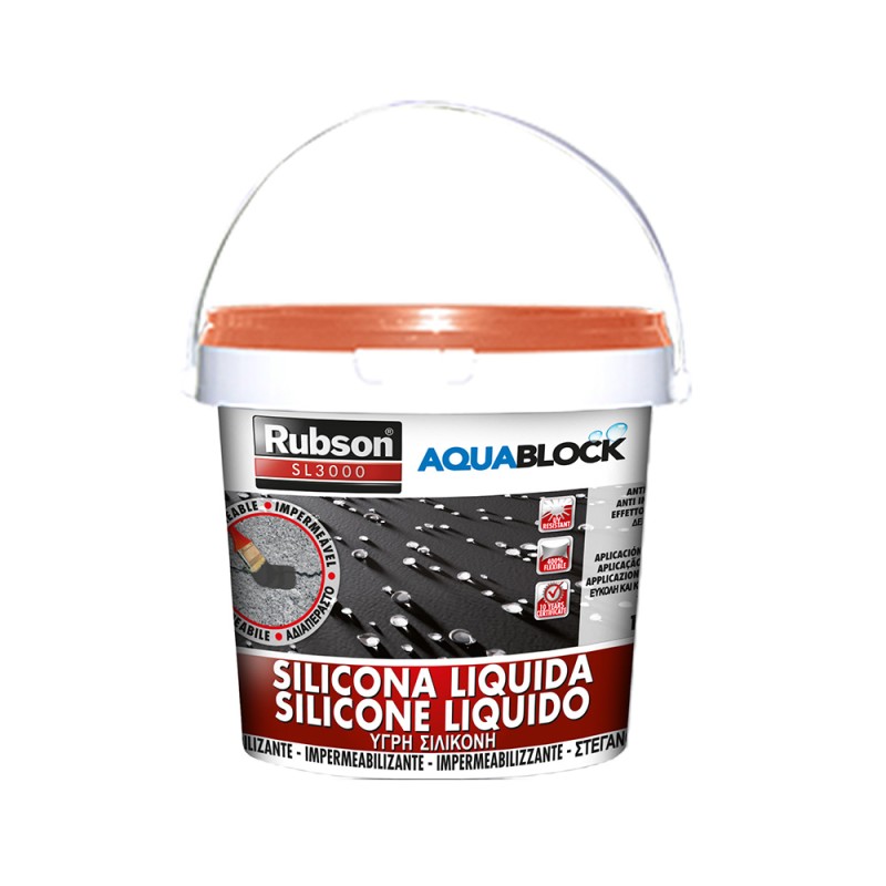 Silicona líquida aquablock teja 1 kg
