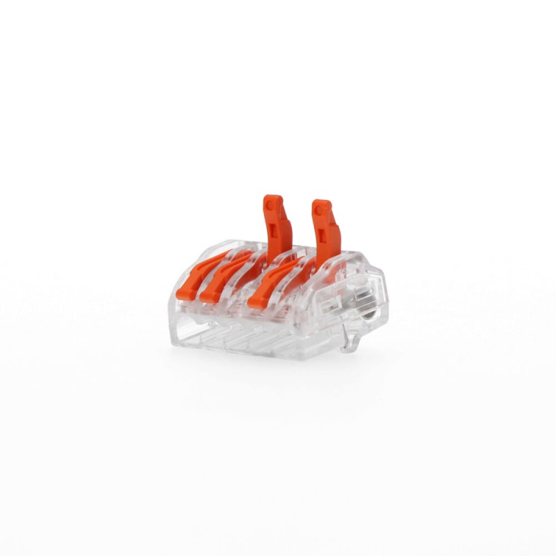 Conector empalme 5 tomas de 0,75a 2,5mm, 5 uds