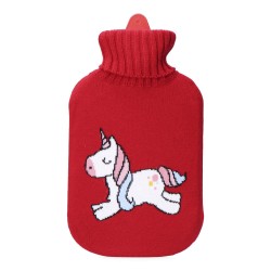 Bolsa de agua caliente 2 l modelo roja unicornio