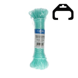 Cordón de plástico verde, calibre 4 mm x 10 m