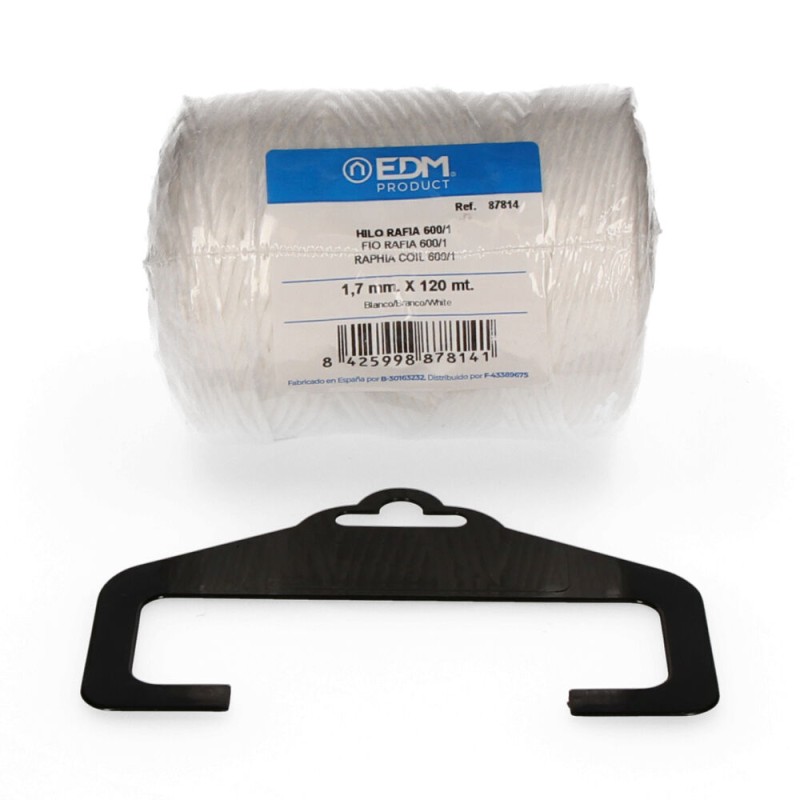Cordel rafia blanco 600/1 calibre 1,7 mm x 120 m