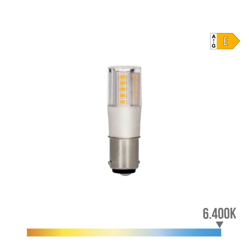Bombilla bayoneta led b15d 5,5 w 700lm 6400k luz fria ø17 x 57 mm