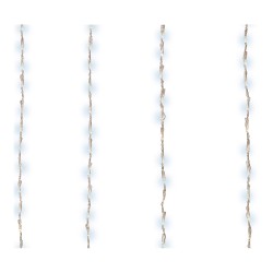 Cortina de leds para balcon exterior blanco frio 2x1m 220 leds