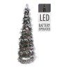 Abeto de navidad de ratán con 20 leds 40 cm
