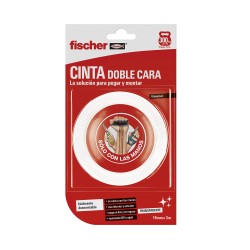 Cinta doble cara transparente 19 mm x 3 m