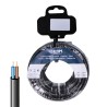 Carrete manguera tubular vv-k06/1kv 2 x 1,50 mm, negra, 25 m