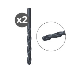 Broca para metal hss-r din 338, 2 uds, ø1,00 x 12/34 mm