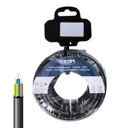 Carrete manguera tubular vv-k06/1kv 3 g 2,50 mm negra, 5 m