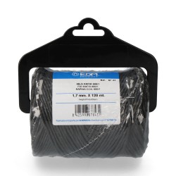 Cordel rafia negro 600/1 calibre 1,7 mm x 120 m
