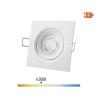 Downlight led empotrable cuadrado 5 w 4000 k luz dia color blanco 9 x 9 cm