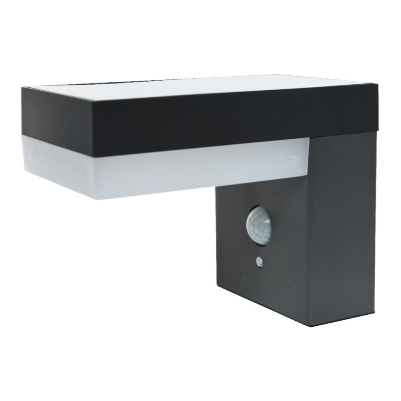 Aplique solar con detector max 600lm 3200k 10x16,5x13cm edm