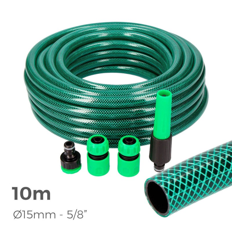 Kit manguera de jardin basic 10 m (5/8" 15 mm)