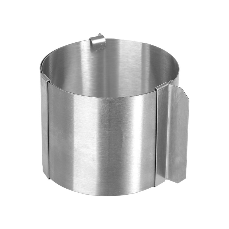 Molde para emplatar extensible inoxidable ø6 - 10 cm, 4 uds