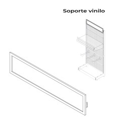 Soporte para vinilos blanco modelo 00030