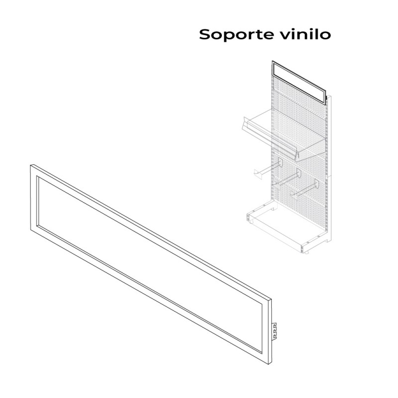 Soporte para vinilos blanco modelo 00030