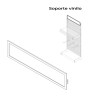 Soporte para vinilos blanco modelo 00030