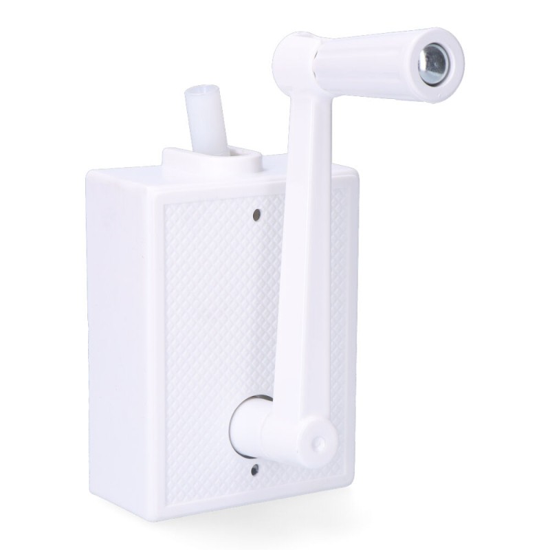 Torno persiana exterior 50 kg blanco con manivela