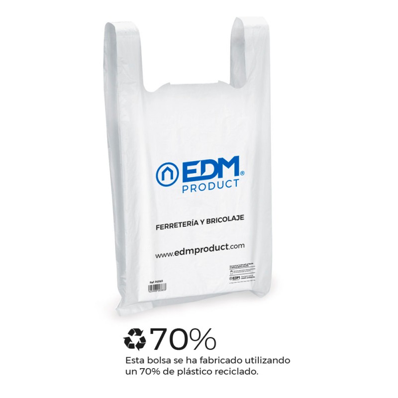 Pack 90 bolsas medida plegada 29 x 60 cm 70% plástico reciclado