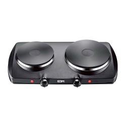 Cocina electrica 2 fuegos ce/a13 1400 w negra