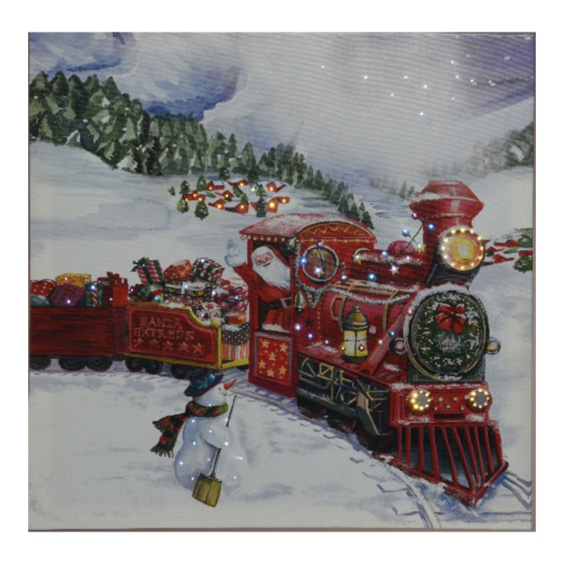 Cuadro decorativo con led 38 x 38 cm modelos surtidos