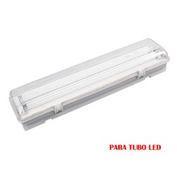 Pantalla fluorescente estanca para tubo de led 2 x 22 w (eq. 58 w) 220 v ip65 155 cm