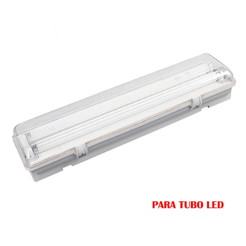 Pantalla fluorescente estanca para tubo de led 2 x 22 w (eq. 58 w) 220 v ip65 155 cm