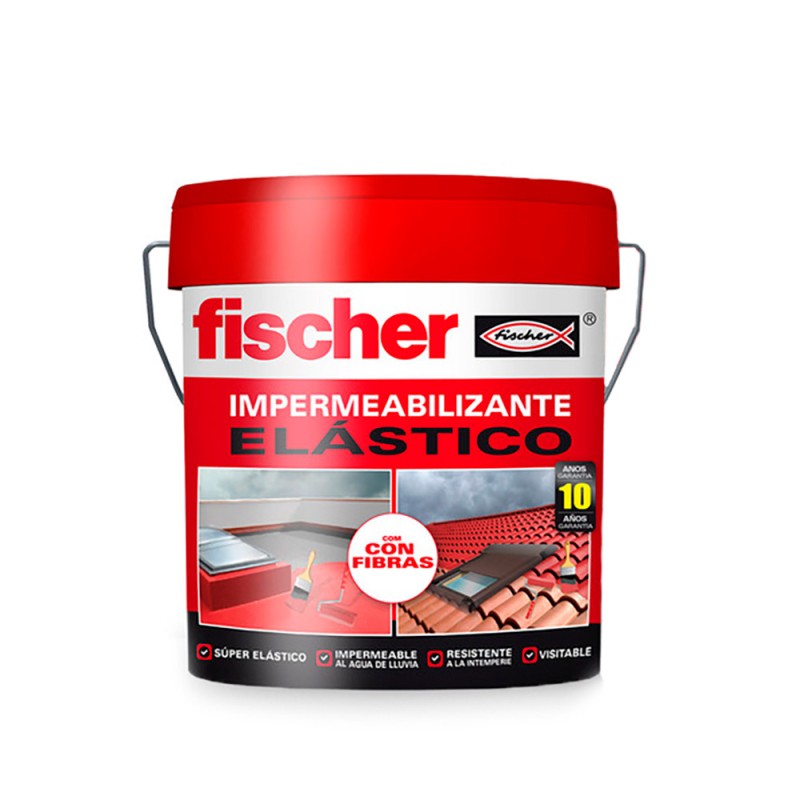 Impermeabilizante terracota con fibras 4 l