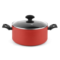 Olla maxima + tapa roja aluminio ø24 x 11 cm