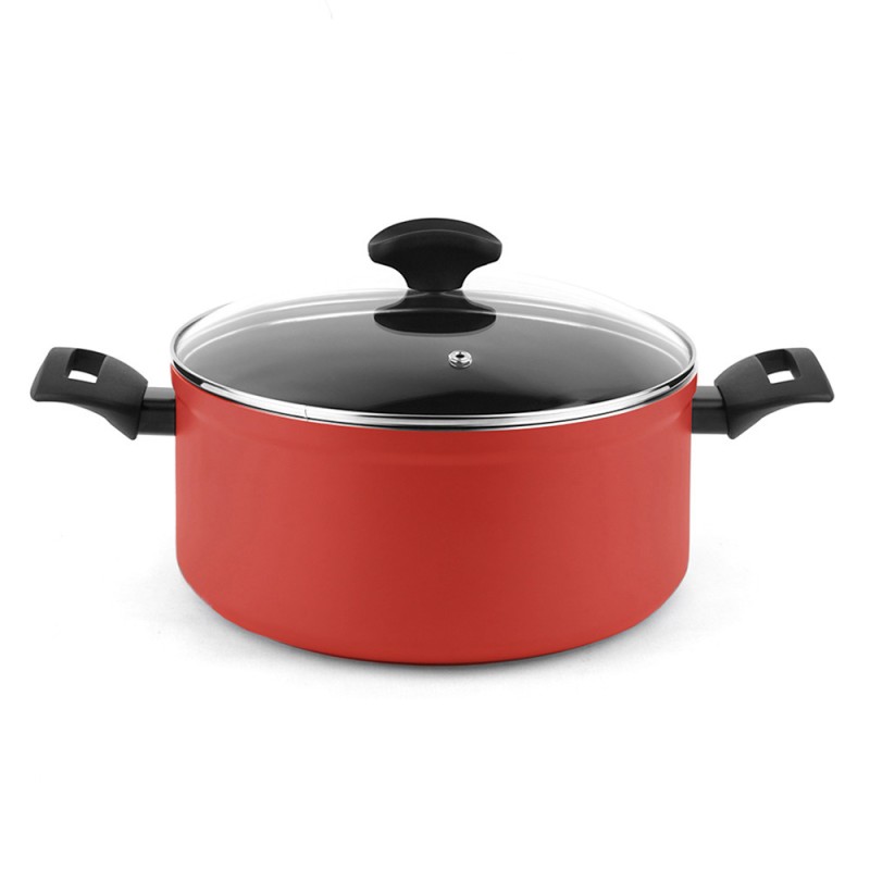 Olla maxima + tapa roja aluminio ø24 x 11 cm