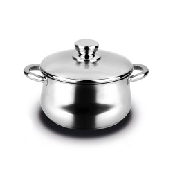 Olla inoxidable silverinox 6,8 l + tapa acero inoxidable 18/10 ø24 x 15 cm