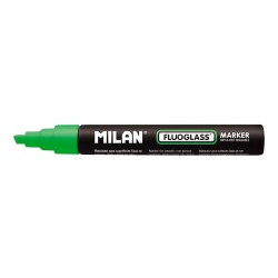 Rotulador borrables fluoglass 2 - 4 mm verde en blister