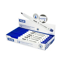 Rotuladores para pizarra blanca ø3,7 mm azul, caja 12 uds