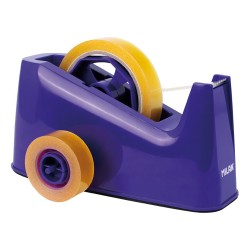 Portarollos azul con doble adaptador 33/66 m (cinta no incluida)