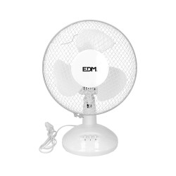 Ventilador de sobremesa. color blanco. potencia: 25 w 41 db aspas: ø23  27 x 24 x 36 cm