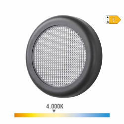 Aplique led redondo 6w 450 lm 4000 k luz dia ip65 ø14 x 2,8 cm