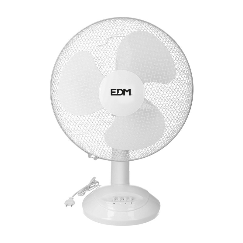 Ventilador de sobremesa. color blanco. potencia: 45w 54,14 db aspas: ø40 x 61 cm