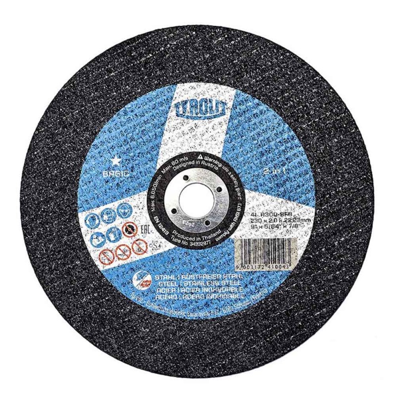 Disco corte plano 41c ø230 x 2,0 x 22,23 mm a30q-bfb