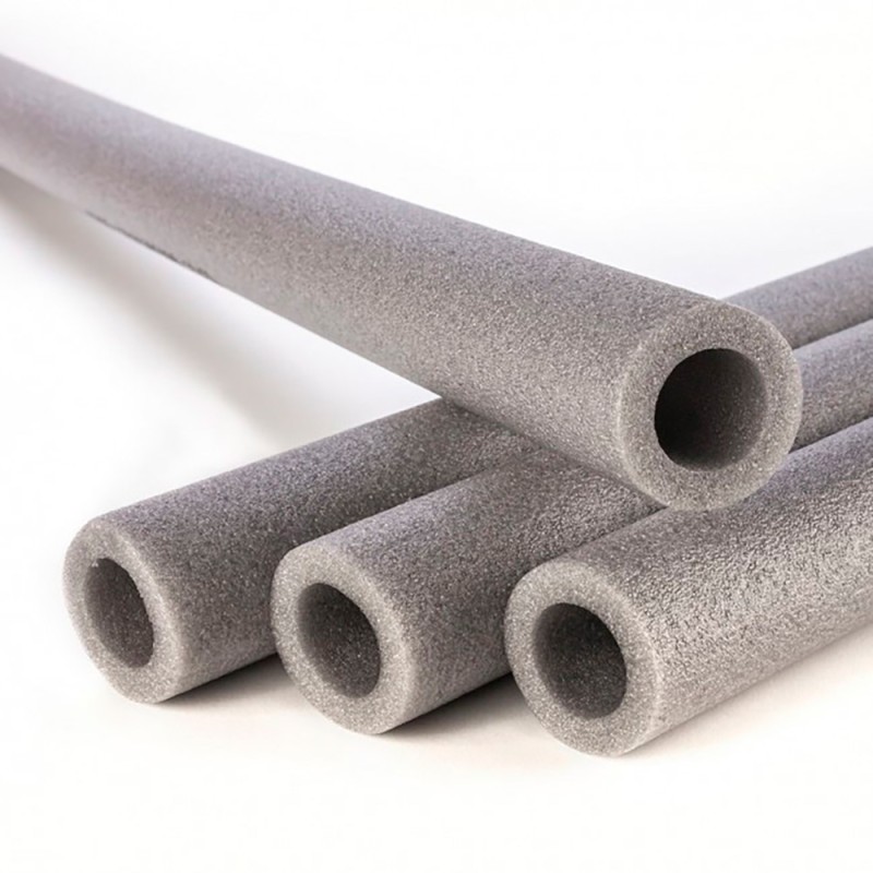 Coquilla polietileno 1 m gris espesor 10 mm, interior ø15 mm