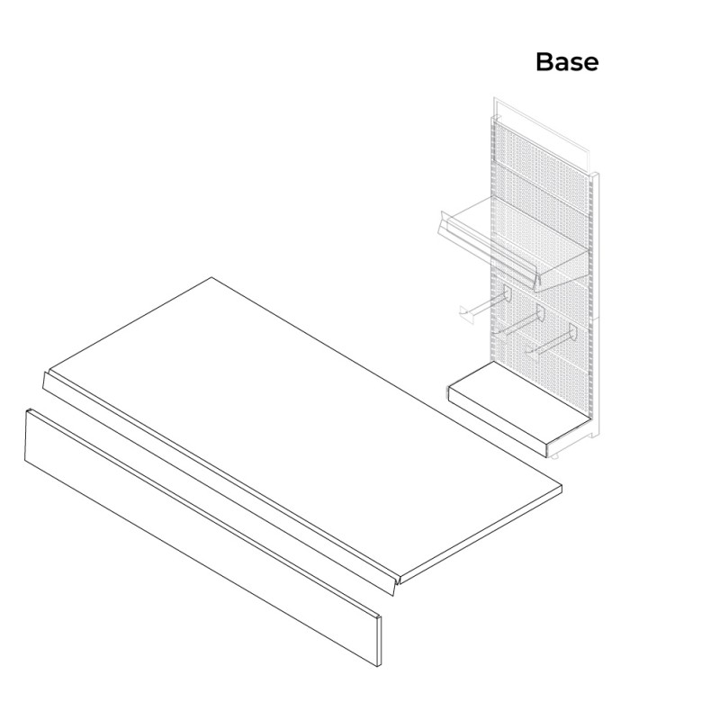 Base completa para expositor 00030